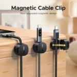 UGREEN 45797 Magnetic Cable Organizer 3-Pack set for desktop wire management, showing sleek design and magnetic clips for organized cables.