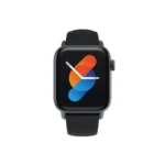 Havit M9034 Smart Watch showing the premium rectangular casing body, large front high definition color touch screen with fitness status display UI, and flexible silicone wrist strap panel