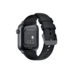 Havit M9034 Smart Watch showing the premium rectangular casing body, large front high definition color touch screen with fitness status display UI, and flexible silicone wrist strap panel