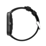 Havit M9037 Bluetooth Calling Smart Watch showing a modern rectangular black smartwatch body with a large 1.91-inch TFT full touch display screen, a premium aluminum alloy bezel, a functional rotating physical button side layout, and a comfortable black silicone wrist strap view