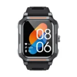 Havit M9040S Smart Watch showing a sleek rectangular smartwatch frame with a bright 1.69-inch touchscreen display and a comfortable silicone strap