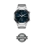 Titan Maestro Premium Smart Watch showing its polished luxury metallic case, sharp color touchscreen face, and premium elegant strap setup in image_72eee5.png
