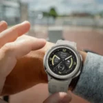 HiFuture FutureGo MIX3 Smart Watch featuring a premium round AMOLED screen and a metallic chassis shown in image_72eee5.png
