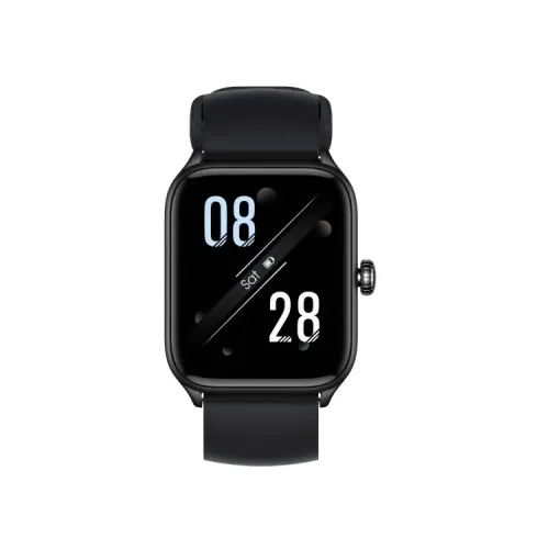 Riversong Motive 6 Pro Smart Watch showing the front digital interface dial design and premium wrist strap layout