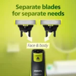 Philips OneBlade QP2824/10 Face and Body 5-in-1 Hybrid Shaver and Trimmer - Image 4