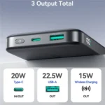 Joyroom JR-PBM12 10000mAh 22.5W Magnetic Wireless Power Bank with 360 Degree Rotating Kickstand - Image 2