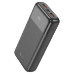 Hoco J121A 20000mAh premium high capacity portable power bank with 22.5w super fast charging layout and 20w pd type-c multi-port interface fire retardant sleek matte frame with led battery indicator status view]