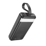Hoco J123B 30000mAh premium high capacity Element series power bank with 22.5w super fast charging and 20w pd multi-port layout fire retardant rugged frame with digital led battery percentage display status view]