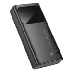 Hoco J144A 30000mAh premium high capacity Hymn series portable power bank with dual usb output multi-port interface fire retardant sleek armor shell with digital led battery percentage display status view]