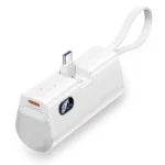 Vention 22.5W 4800mAh Mini Power Bank with Built-in USB-C & Lightning Cables – Pocket Edition - Image 2