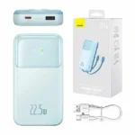 Baseus Comet Series 22.5W 20000mAh Dual Cable Digital Display Power Bank – Premium Starry Black - Image 4