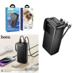Hoco MMJ13 Rest 30000mAh Power Bank with Built-in Charging Cables - Image 2