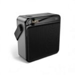 Hoco J161 large capacity power bank 80000mAh PD20W fast charging with digital display smart screen and integrated bright camping LED light front view charcoal black color