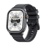 Kospet Pulse smart watch with premium rectangular AMOLED display screen and a sleek aluminum alloy chassis shown in image_72eee5.png