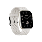 Unikyy Q1 Smart Watch showing a modern rectangular smartwatch frame with an 1.83-inch touchscreen display and a comfortable silicone strap
