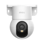 Imou Ranger Mini 3MP 2K Pan & Tilt Portable Wi-Fi Camera showing the premium round white body shell, dark lens dome housing, and compact desktop stand layout