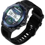 Black Shark S1 Pro smart watch with premium round AMOLED display screen and a sleek gaming-inspired metallic chassis shown in image_72eee5.png