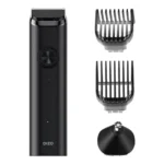 DIZO Trimmer Kit multi-grooming rechargeable cordless hair and beard trimmer set with interchangeable attachment heads, guide combs, and Type-C charging cable