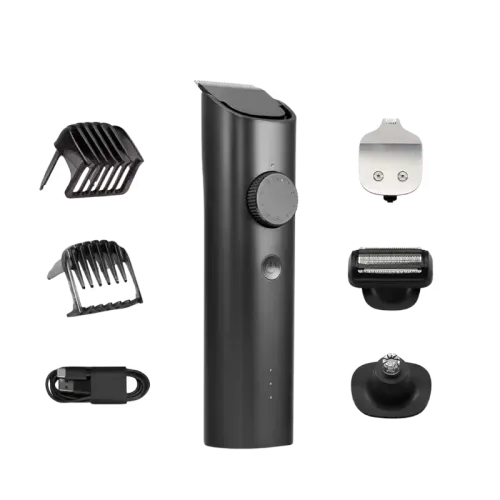 Xiaomi Trimmer Kit multi-grooming rechargeable cordless hair and beard trimmer set with interchangeable attachment heads, guide combs, and Type-C charging cable