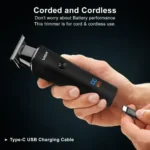 VGR V-937 Professional Digital Rechargeable Hair Trimmer - Image 3