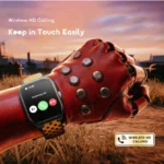 Xtra Active S6 Pro Smart Watch showing the premium square watch case, large 1.85-inch front color touch screen, silicone wristband strap, and physical side button panel