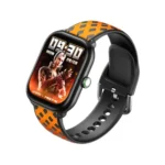 Xtra Active S6 Pro Smart Watch showing the premium square watch case, large 1.85-inch front color touch screen, silicone wristband strap, and physical side button panel