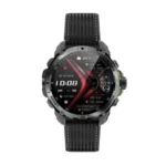 Oraimo Watch GT Smart Watch showing its sleek circular sport bezel, responsive color touchscreen interface, and comfortable premium wrist strap in image_72eee5.png