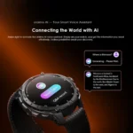 Oraimo Watch GT Smart Watch showing its sleek circular sport bezel, responsive color touchscreen interface, and comfortable premium wrist strap in image_72eee5.png