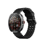 Tecno Watch Neo smart watch with premium round AMOLED display screen and a sleek metal-edged chassis shown in image_72eee5.png