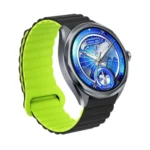 Oraimo Watch Nova 2R smart watch with premium round display screen and a sleek metallic chassis shown in image_72eee5.png