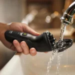 Philips X3021/00 3000X Series wet and dry rechargeable cordless electric rotary shaver with PowerCut blades, 4D flex heads, open pop-up trimmer, and USB-A charging cable turn on