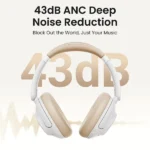 UGREEN 15809 HiTune Max5 Hybrid Active Noise-Cancelling Wireless Headphones - White - Image 3