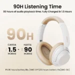 UGREEN 15809 HiTune Max5 Hybrid Active Noise-Cancelling Wireless Headphones - White - Image 2