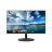 Black Uniview MW-LC24-C 24 inch 100Hz IPS LED FHD Monitor display face showcasing its slim profile narrow bezels colorful abstract screen wall art layout and elegant matching desktop stand unit