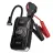 Hoco QS6 Intelligent Air Pump Emergency Car Jump Starter 8000mAh Power Bank multi tool device in dark gray displaying its rugged rectangular housing layout front LCD digital display panel button controls built in LED torch lens and attached smart jumper cable alligator clips