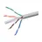 Large roll of grey Uniview UNV Cat 6 cable showing its thick outer PVC jacket layout internal four twisted wire pairs and central plastic separator spline