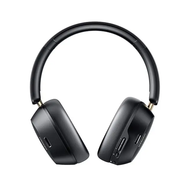 UGREEN 35757 HiTune Max5c Head-mounted Noise Canceling Bluetooth Headphones in matte black displaying the padded headband and foldable memory foam ear cups