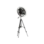 JISULIFE FA17 Outdoor LED Ceiling Fan with Long Tripod Stand - Image 2