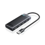 UGREEN 15548 CR113 4-port USB 3.0 hub with micro-USB auxiliary power port for stable device connectivity