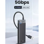 UGREEN 15548 CR113 4-Port USB 3.0 Hub with Auxiliary Micro-USB Power Port - Image 2