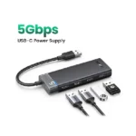 UGREEN 15548 CR113 4-Port USB 3.0 Hub with Auxiliary Micro-USB Power Port - Image 3