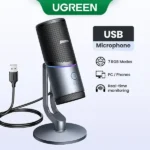 UGREEN CM769 24-bit/96kHz RGB Cardioid Condenser USB Desktop Microphone (35629) - Image 2