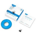 Cudy WU650 AC650 Dual-Band USB Wi-Fi adapter showing its tiny, compact form factor and clear branding, perfect for discreet laptop and desktop upgrades