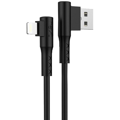 HAVIT H681 1M Lightning Cable Price in BD - Front layout view of HAVIT H681 1M 2.0A USB to Lightning fast charging and data cable for iPhone