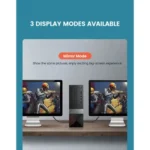 UGREEN 70319 Ultra High-Speed 8K Braided HDMI 1m Cable showing its premium round Space Gray double-woven nylon jacket layout, durable aluminum alloy connection shells, and gold-plated HDMI Type-A connector pins