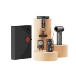 Havit STK011 4 in 1 Combo Price in BD - Front layout view of Havit STK011 4 in 1 combo featuring power bank, mini fan, wall charger, and cable