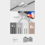 Havit CB727X Micro USB Charging Cable Price in BD - Front layout view of Havit CB727X Micro USB fast charging and data cable