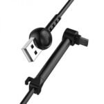 Havit H696 Lightning Cable with Phone Holder Price in BD - Front view of Havit H696 Lightning fast charging cable with built-in mobile phone holder stand