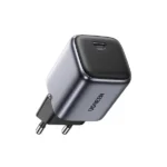 UGREEN 90664 Nexode mini 20W Charger EU ultra compact wall adapter showing its single Type-C interface, standard round European pins, and premium minimalist exterior finish on a clean white background