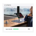 UGREEN 25257 Nexode 30W USB-C PD GaN Fast Charger EU Space Gray compact wall adapter showing its single Type-C interface, standard round European pins, and premium space gray metallic exterior finish on a clean white background